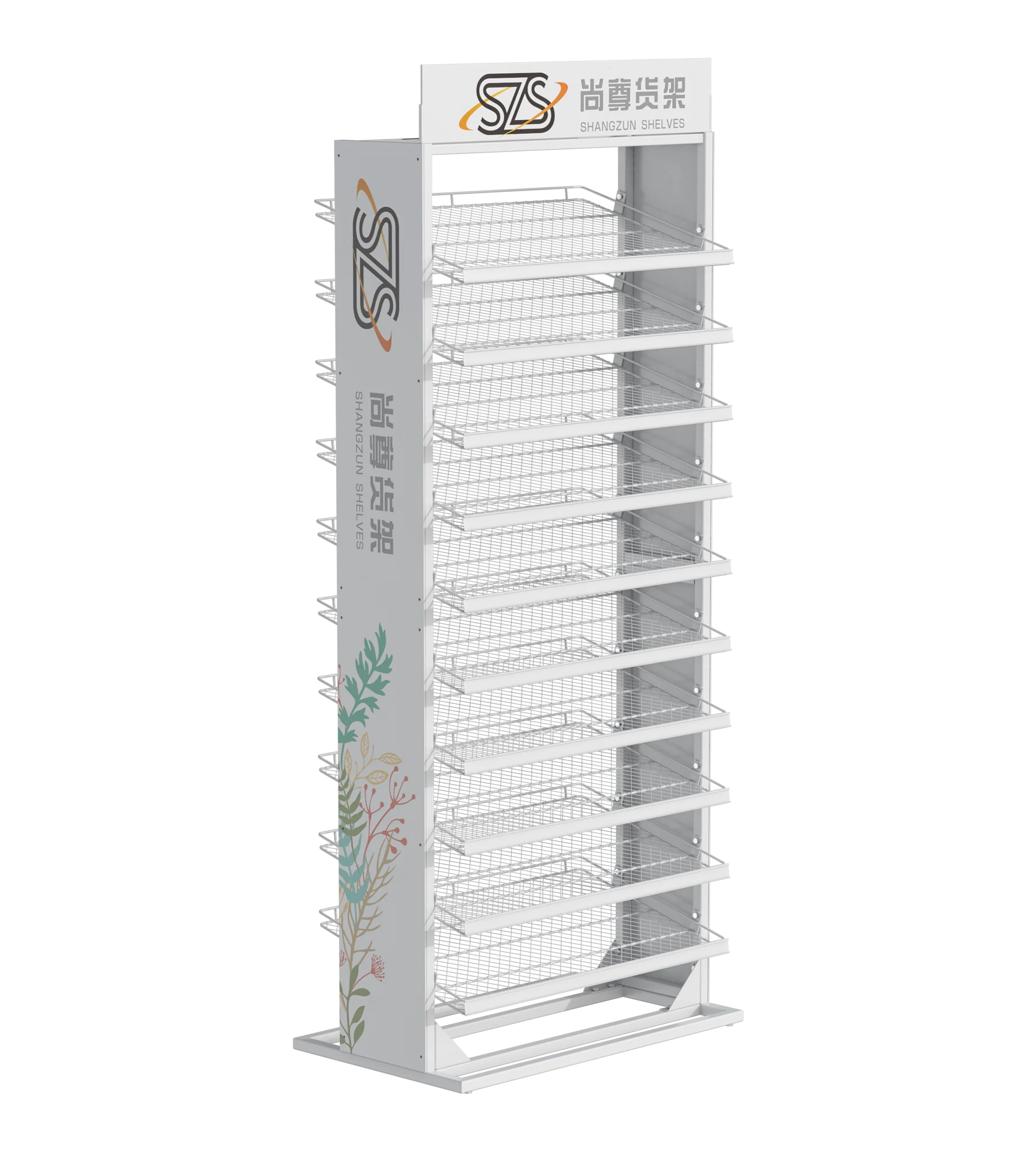 Metal Cosmetics Display Rack Large Capacity Cosmetics Display Rack Nail Polish Display Rack Can Be Customized
