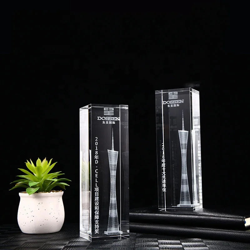2025 Hot Sale Honor Business Gift Custom Design Made Awards Souvenir Crystal Trophy
