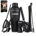America Top Seller Custom Bar Tools Gift 8 Pieces Cocktail Shaker Luxury Bartender Kit Matte Black Boston Cocktail Shaker Set