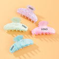 CUSTOM LOGO 3000+ COLORS OPTIONS Candy Color Fashion Hair Claws Clip Girls Hair Bath Hair Accessories 880048