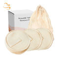 3.15" Soft Round Reusable Hemp Facial Cleansing Pads Organic Cotton Mesh Bag Makeup Remover Pads Washable Hemp