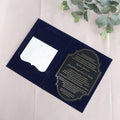 Wholesale Luxury Wedding Invitation Cards Custom Printed Velvet Hardcover Gold Foil Envelope Creative Design Handmade Paper