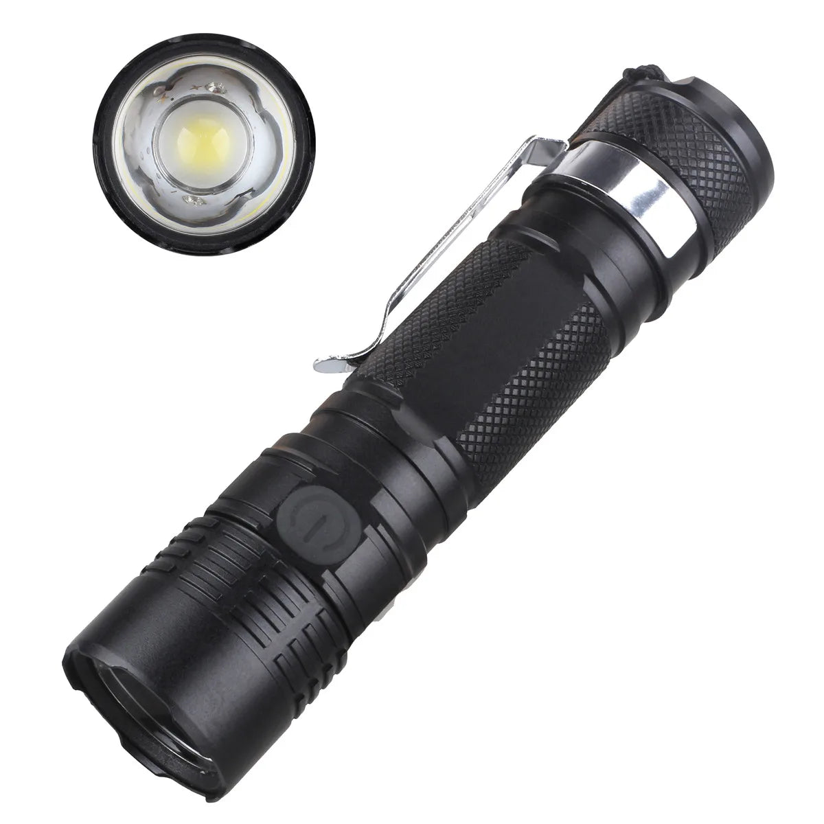 2025  Black Friday Waterproof 1200 Lumen S11 USB Flexible Recharge 1200 lm Strong LED Flashlight Hunting With Indicator