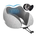 WJ-172e U-Shaped Memory Foam Neck Pillow Soft Slow Rebound for Airplane Travel Customizable Anti-Pilling Anti-Static Neck