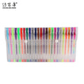 Hot Sales 25 Pack Rainbow Metallic Neons Pastel Glitter Gel Ink Pen Set Plastic Material for Adult Coloring Books
