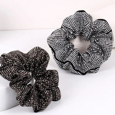 Wholesale Fashion Korea Hair Accessories Rhinestone Elastic Hair Tie Crystal Scrunchies