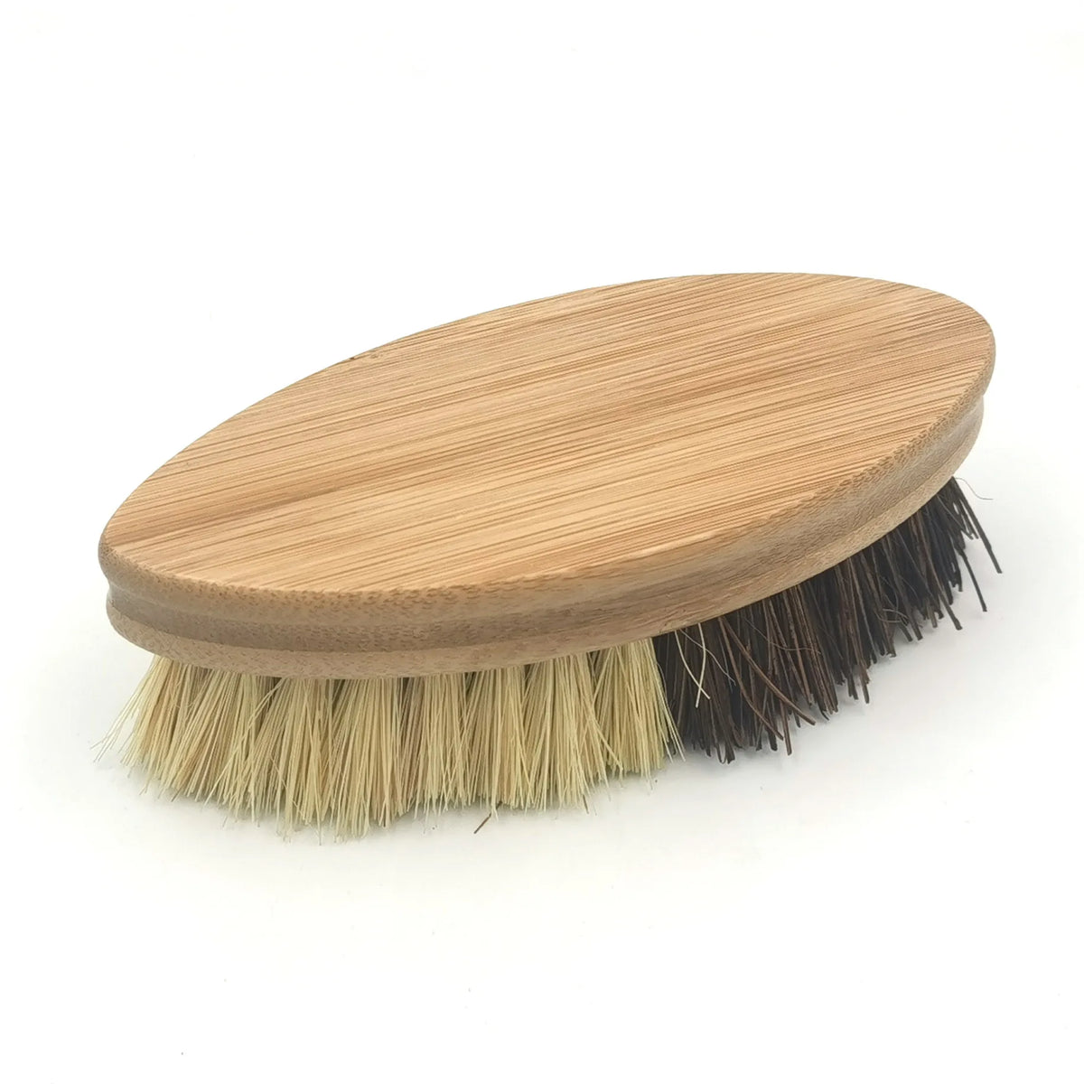 Eco-Friendly Wooden Kitchen Cleaning Brush with Sisal Bristles Hard & Soft Sides for Dish Use Tough-Skinned Vegetables & Fruits