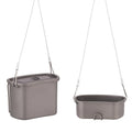 Chinese Products Titanium Outdoor Camping Cookware Pot Set 750ml+450ml Canteen Lunch Box and  Water Cup