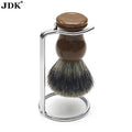 Personalized Shaving Kit Men Beard Care Shaving Brush Stand Grooming Set Wet Shave Brush Set with Box