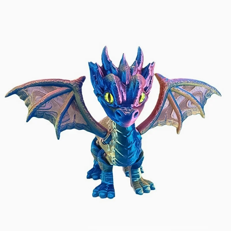 Factory Price 3D Printed Movable Animal Dragon Model Ornaments Plastic Decorative Toys MegaBDM