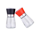 Manual Tall Sea Salt Pepper Mill Grinder Glass Bottle With Adjustable Coarseness Black Salt and Pepper Grinder