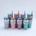 Wholesale 600 Ml/900 ml Vacuum Stainless Steel Coffee Thermos Cup Portable Car Cup Outdoor Straw Travel Cup