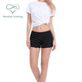 Shanhao Women's Organic Cotton Boyshorts OEM for Period Proof Sleepwear Knitted Overnight Panties Solid Ladies' Organic Cotton