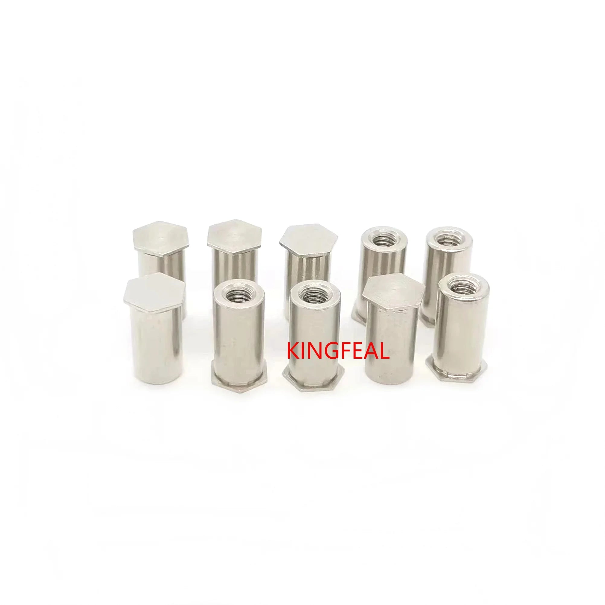 Stainless Steel Blind Hole Press Riveting Bolt Hexagonal Nut Columnn BSOS-M6/M8-6/7/8/9/10/11/12/13/14/15/16/17/18~45
