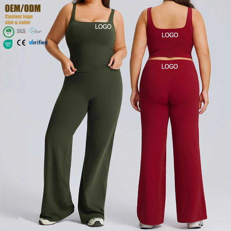 Custom Logo 3XL Plus Size Active Wear High Waist Butt Lift Yoga Pants and Sports Bra 2 Piece Women Plus Size Yoga Sets