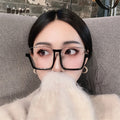 Boyarn New Fashion Vintage Half Frame Anti Blue Light Blocking Glasses Trendy Oversized Women Men Shades Sun Sunglasses Eyewear
