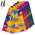 Henry New Arrival Artistic Printed Leaf Pattern Loungewear Dress Hawaiian Polyester Fabric for Clothes