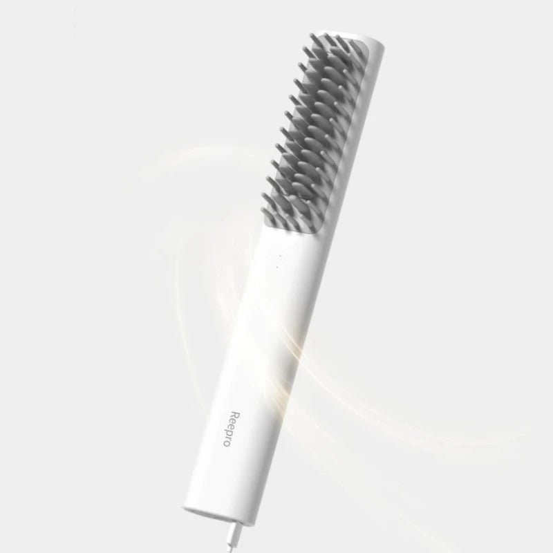 Steam Hair Straightener Blow Dryer Brush Hot Air Heating Comb Straightening Hair Straightener Brush Comb-Multi-function Beauty