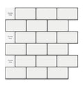 Faux Ceramic Bathroom 3d Self Adhesive Wallpaper Peel and Stick Mosaic Kitchen Backsplash Sticker