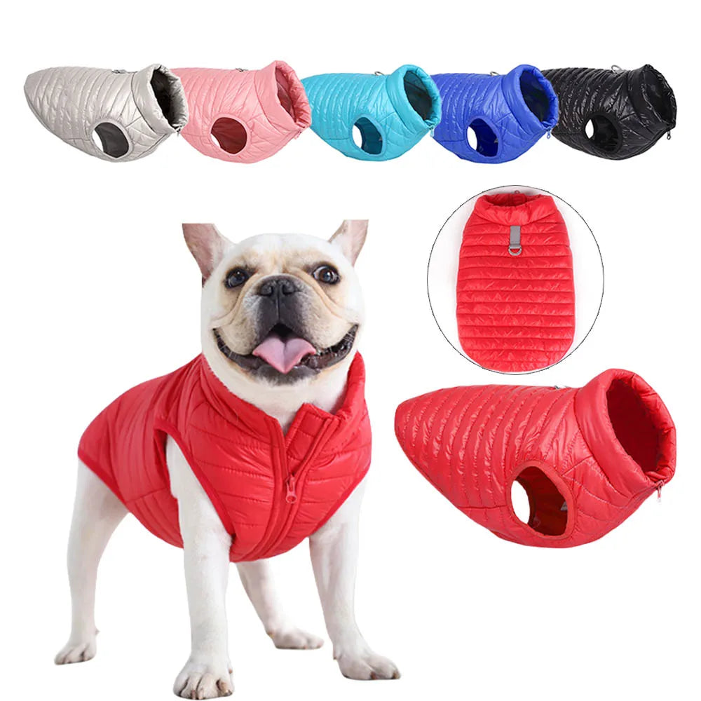 Fashion Windproof Fall Winter Warm Sleeveless Pet Coat Lightweight Dog Puffer Vest Clothes Waterproof Down Jacket for Dogs