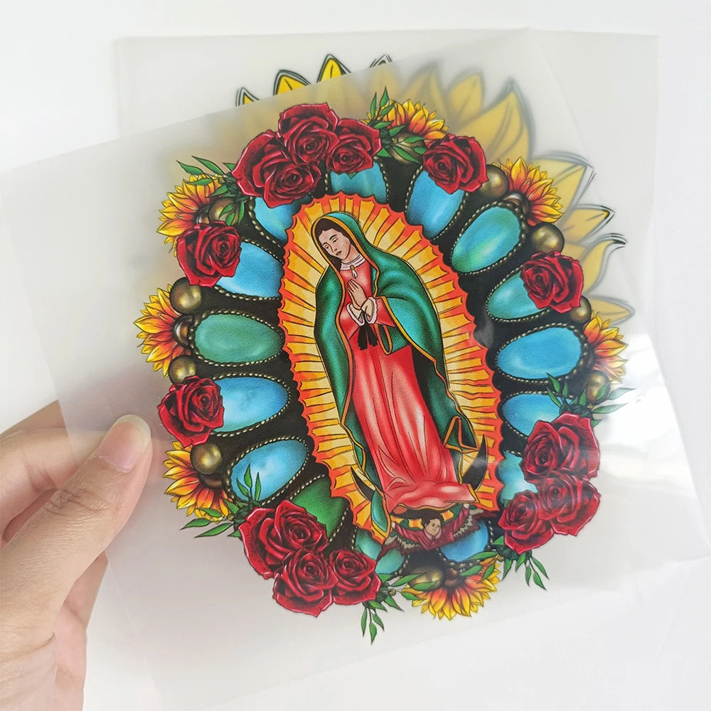 Customs Vinyl Stickers Jesus Iron on Christian Heat Transfer Logo Religious Melanin Printing Transfer Service
