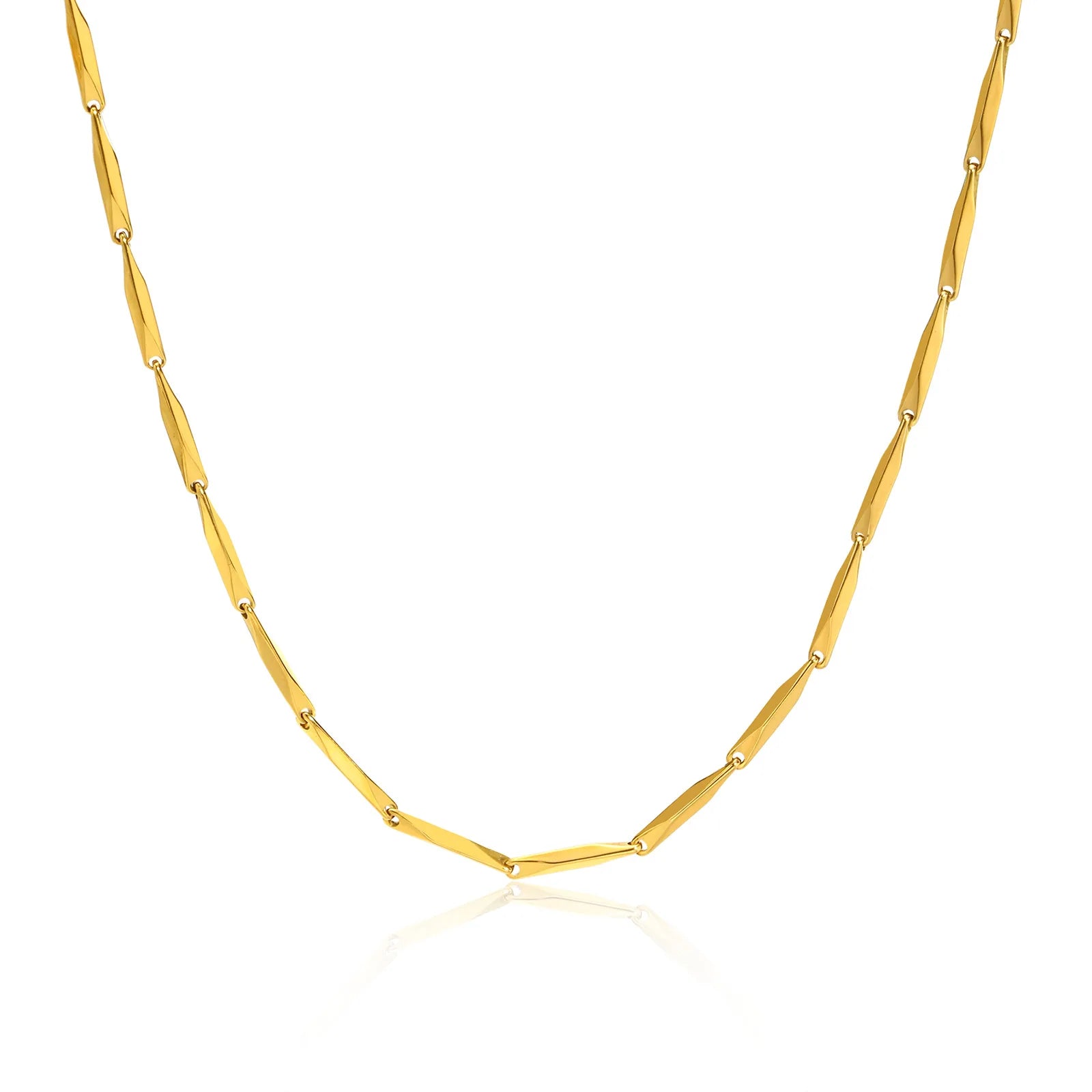 New Arrival 18K Gold Plated Stainless Steel Necklace Jewelry Dainty Melon Choker Necklace for Women