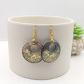 Hot Style Fashion Boho Beach Mermaid Circle Dangle Drop Handmade Abalone Shell Bead Earrings Gold Silver Hoops Design Party Gift