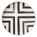 Elegant Eco-Friendly Bone China Stoneware Dinnerware Sets White and Black Charger Dishes for Weddings