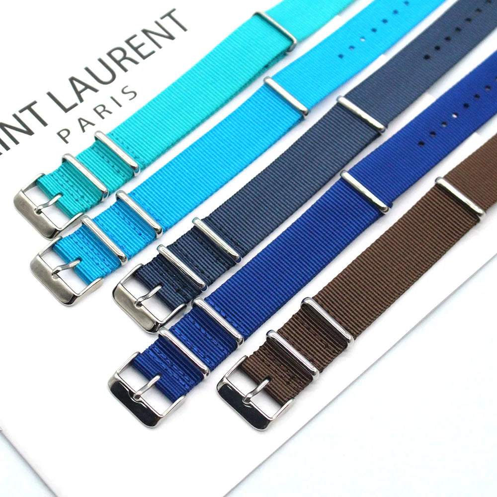 Yunse One Piece Nylon Watch Straps 20Mm 22Mm Cheap Watch Band Fit for All Watches Bands on Sale With Discount