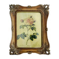 Vintage Bronze Gold 5x7 Inch Retro Photo Frame Baroque Resin Picture Frame Ornament Stand with Glass for Home & Desktop Decor