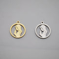 Stainless Steel Virgin Mary Charm DIY Waterproof 18K Gold and Silver Small Pendant and Bracelet