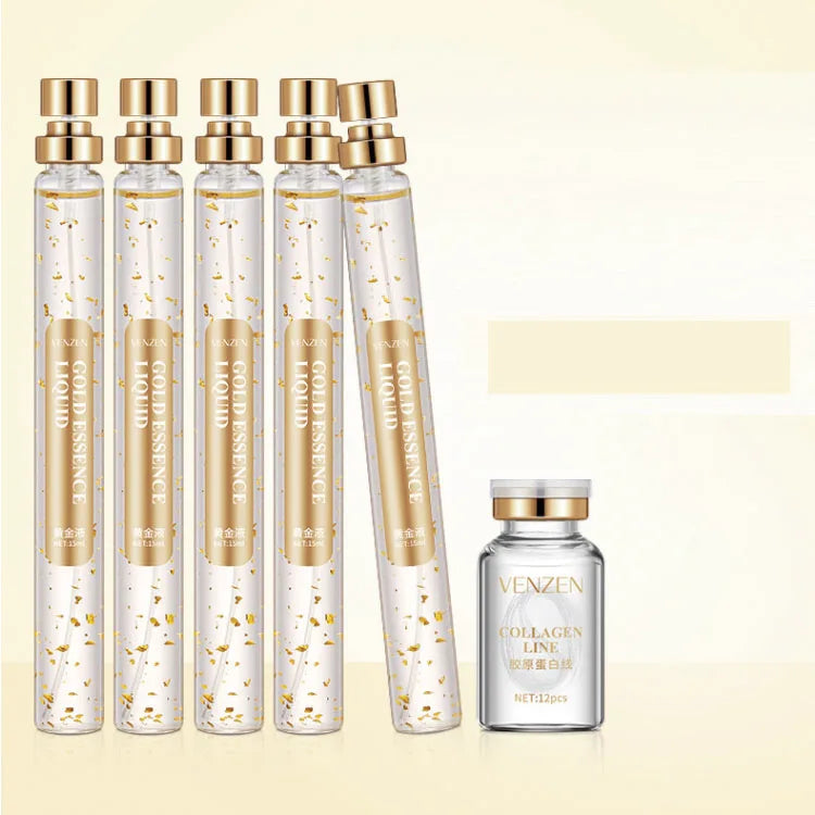 VENZEN Protein Peptide Essence Firming Skin Care Golden Protein Lines Pure Collagen Whitening Face Wrinkles Serum