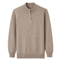 1/4 Quarter Zip up Polo Casual Pullover Long Sleeve Custom Wool Cashmere Fashion Knitwear Knit Sweater Knitted Men Sweater