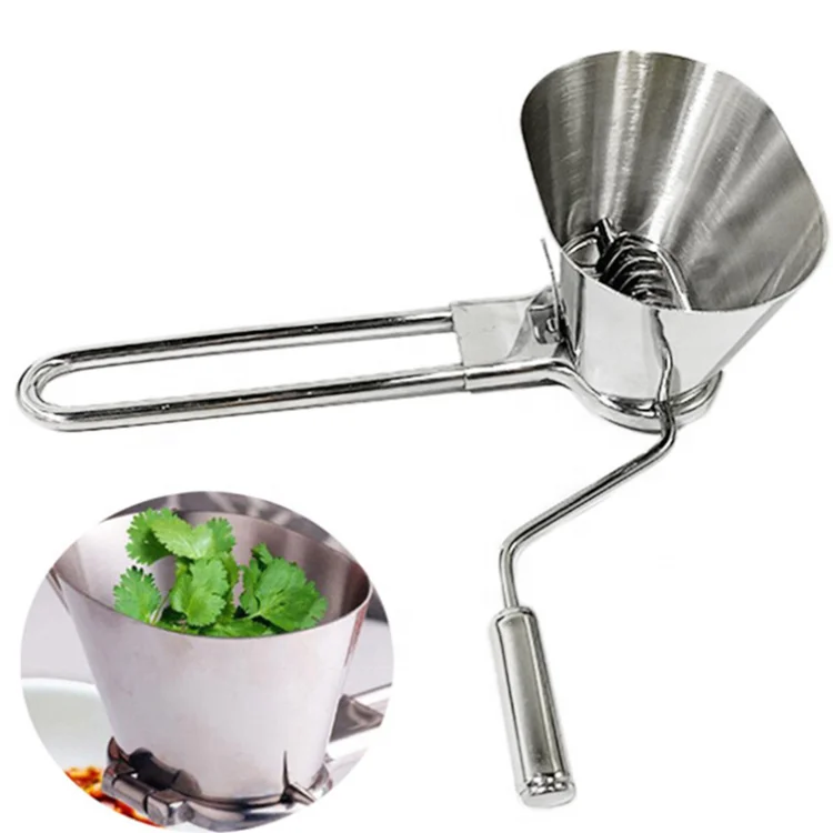 Factory Direct Sales Stainless Steel Vegetable Tools Herb Gadgets Cutter Multi-function Parsley Herb Tool