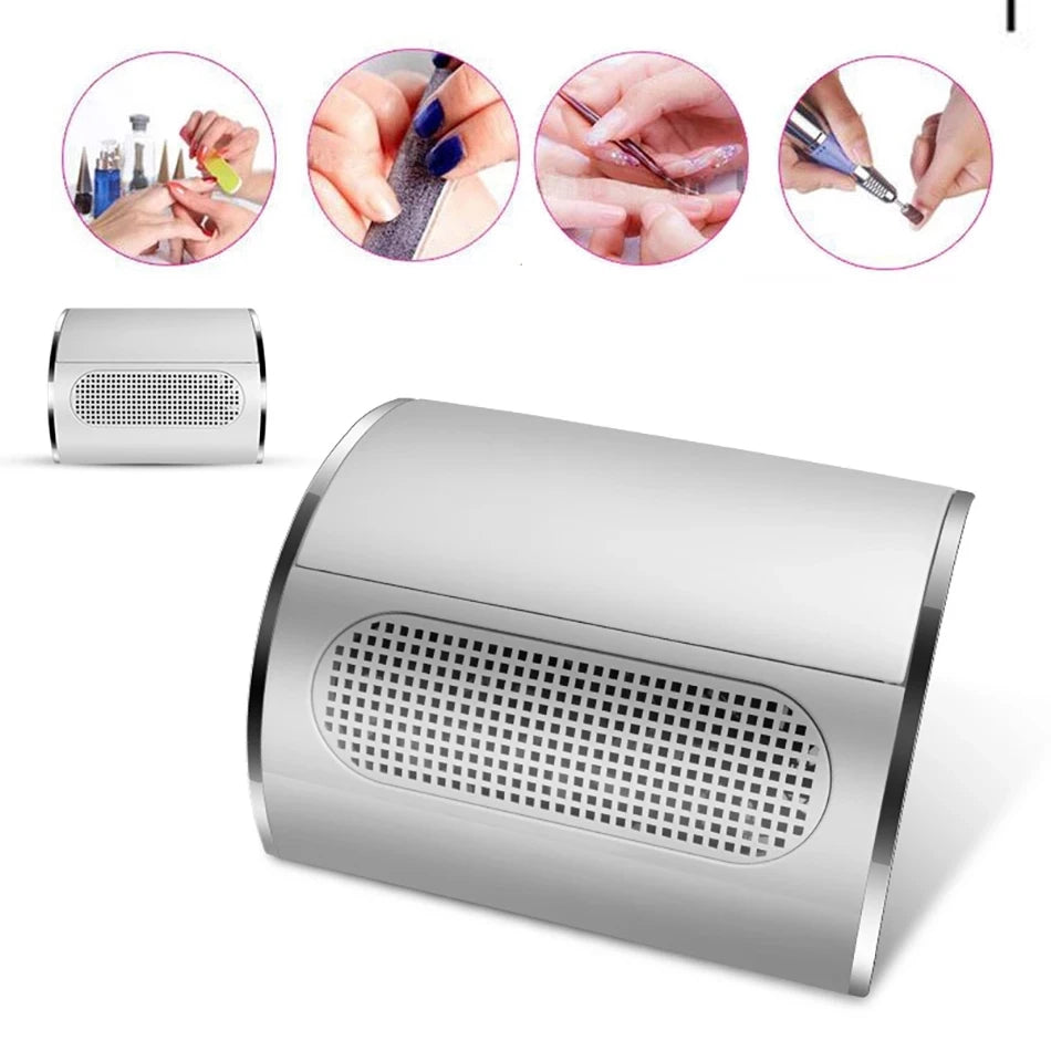 Nail Vacuum Cleaner Machine Nail Tool Dust Suction Collector for Nail Art Salon