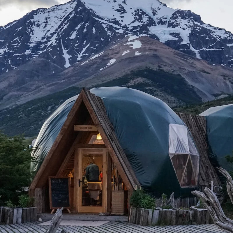 8M Luxury Glamping Dome Geodesic Domo Tent for Hotel or 50 People Small Event