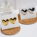 PVD 18K Gold Plated Stainless Steel Jewelry Smooth Heart Love Stud Earrings Waterproof for Woman Party Earrings E251665