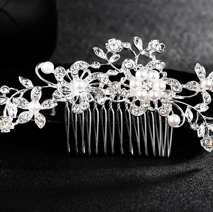 Wholesale Fashion Jewelry Metal Hair Combs Rhinestone Wedding Hair Comb