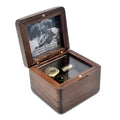 Wholesale Laser Engraving Custom Wooden Music Box Photo Music Box DIY Creative 18 Note Hand Cranked Wind-Up Made China Factory
