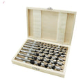 Woodworking Roller Drill Set Hexagonal Handle Extended Twist Drill High Carbon Steel Reaming and Drilling Wooden Box 8pc