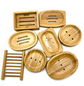 Eco Friendly Bathroom Shower Wood Soap Tray Waterfall Kitchen Sink Custom Bamboo Soap Dish Storage Holder