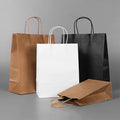 Wholesale Custom Luxury Craft Gift Brown White Packaging Bolsa De Papel Printed Shopping Bag Kraft Paper Bags With Your Own Logo