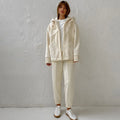 Patchwork Fashionable Autumn Winter Sweat Pants And Women's Hoodies Sweatshirts 2 Piece Set Tracksuits For Women