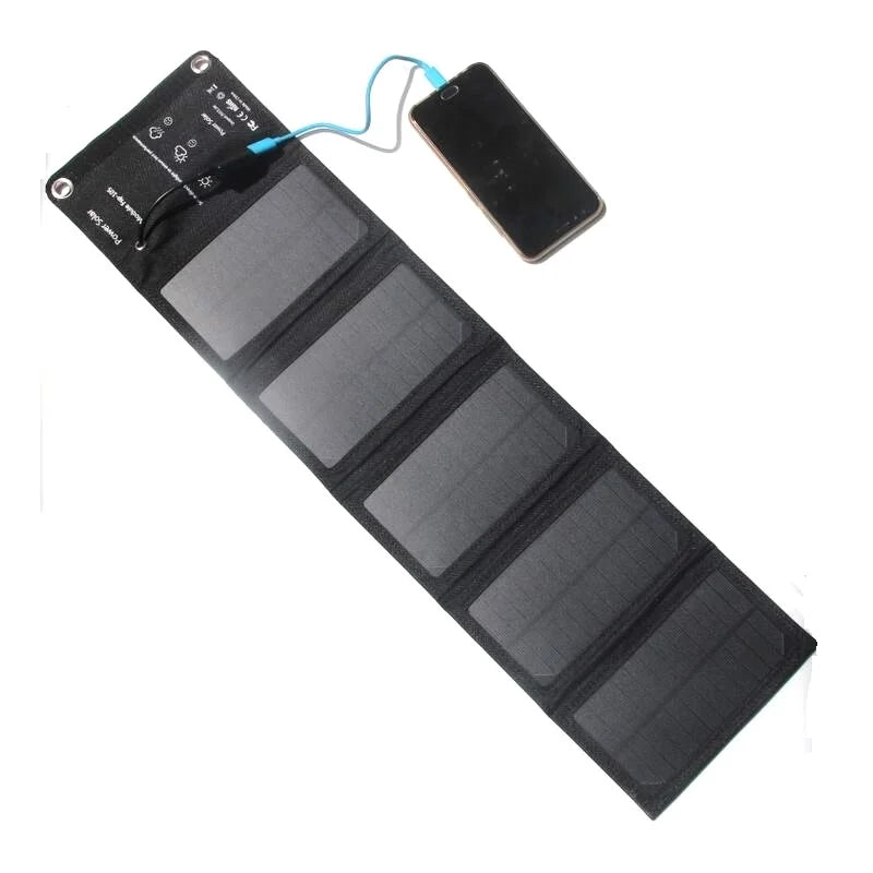 BUHESHUI 10W 5V Outdoor Foldable Solar Panel Charger USB for Mobile Phones Power Banks Solar Battery Charging