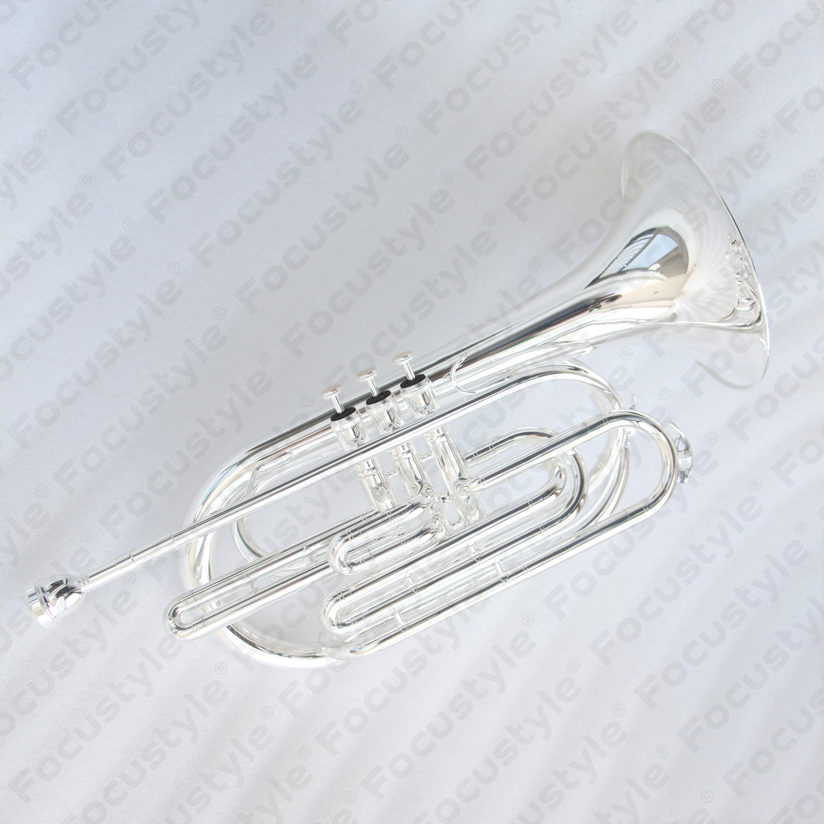Factory Price Silver Plated Flugabone Good Performance Chinese Marching Trombone with BB Tone
