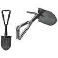 SP23-3436 Multi-purpose Steel Tactical Survival Folding Camping Shovel-Black/Green Durable Outdoor Shooting Accessory