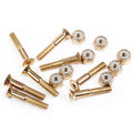 Factory Custom M5 29mm Golden Carbon Steel Skateboard Hardware Flat Head Hex Socket Skateboard Bolts and Nuts