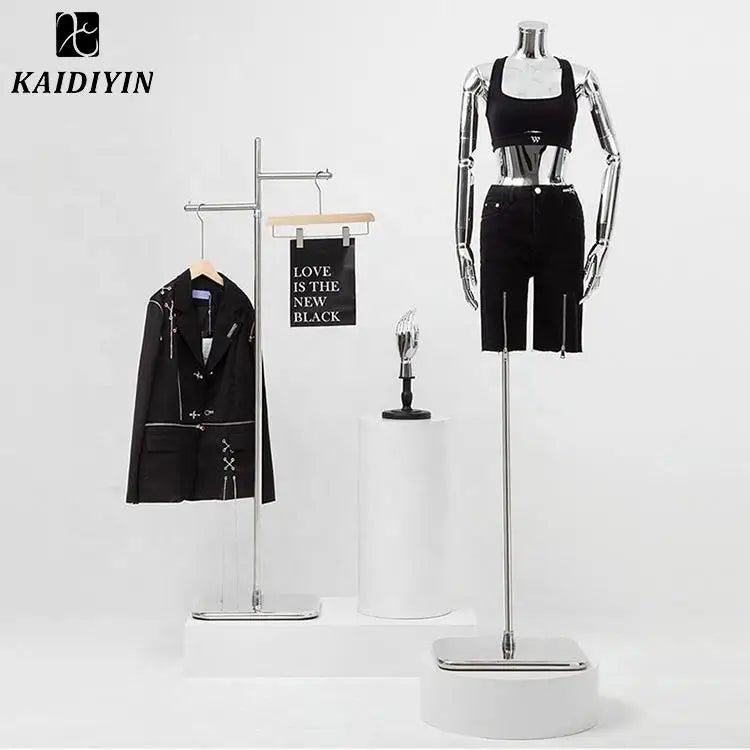 New Innovations Portable Metal Wedding Dress Display Stand Costume Model Props Clothing Display Rack