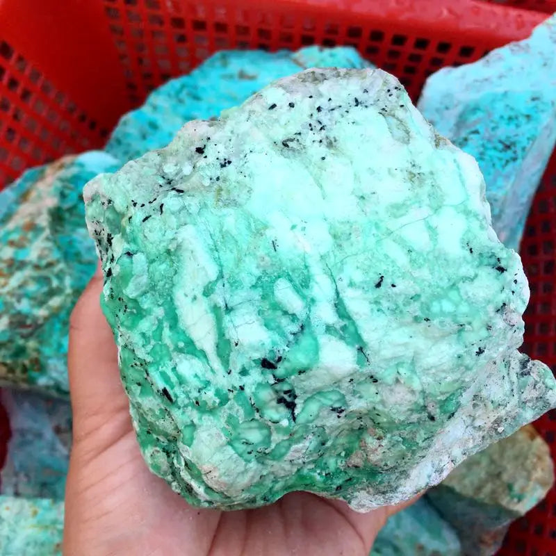 Natural Crystal Rough Raw Gemstone Stone Green Moonstone Healing Crystal Stones