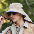 Men's Summer Anti-Ultraviolet Sun Hat Windproof Outdoor Mountaineering Fishing Hat